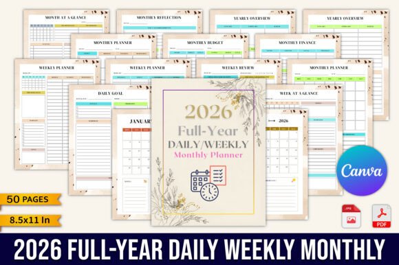 Download 2026 Full-Year Daily/Weekly/Monthly Plan - Premium Resources
