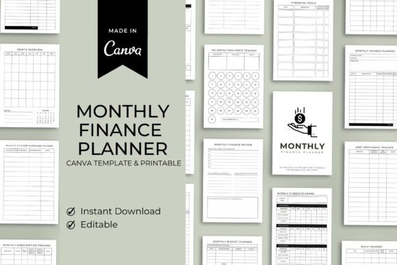 Download Monthly Finance Planner Template - Premium Resources