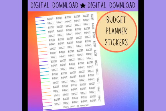 Download Budget Planner Sticker Sheet - Sticker Collection